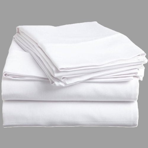 T200 FULL XL FLAT Bedsheet, 81x110, Solid White, 2 Dz/cs